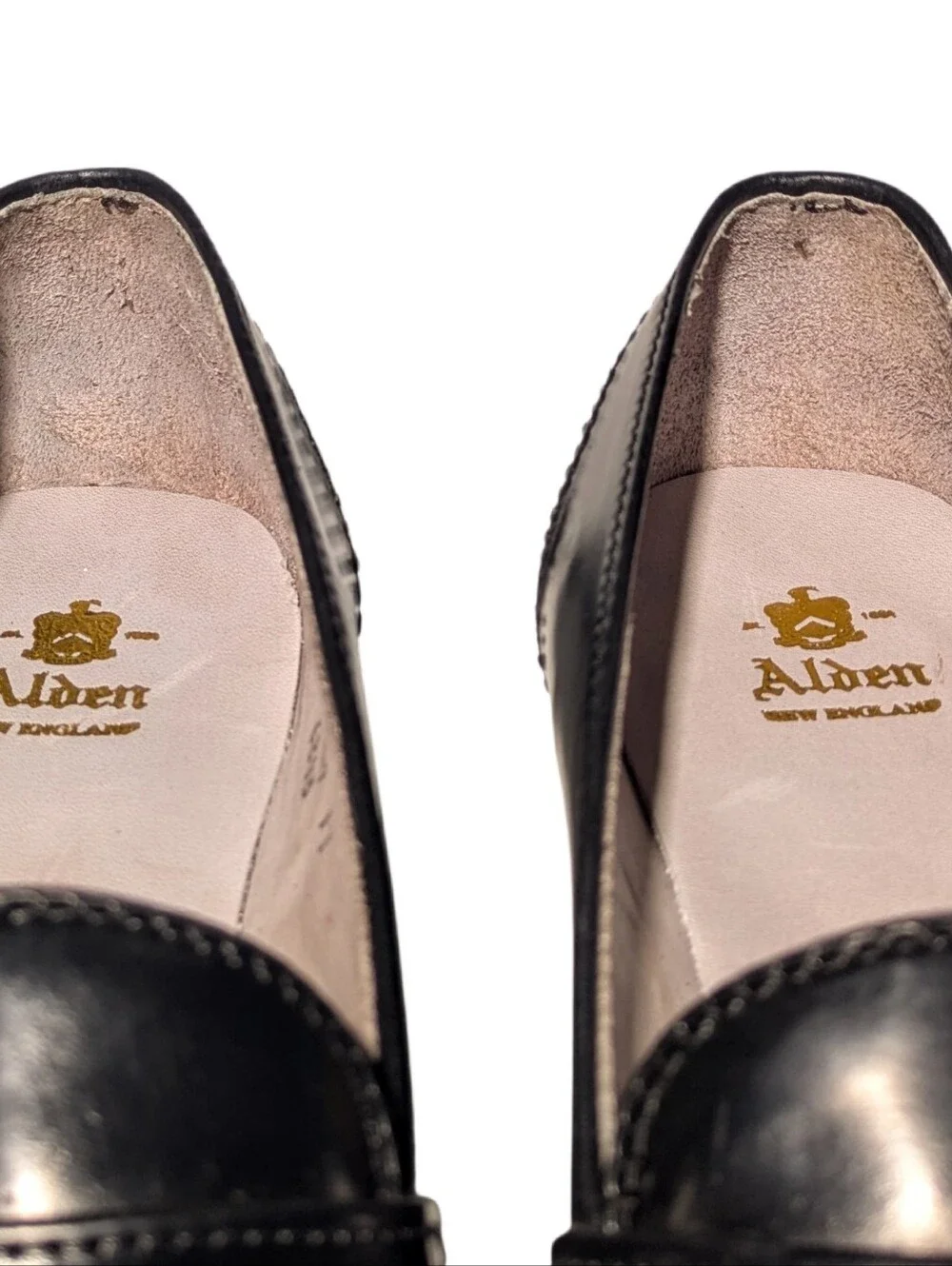 Alden Men's 6845 - Full Strap Slip On - Black Horween Shell Cordovan Size 11 c